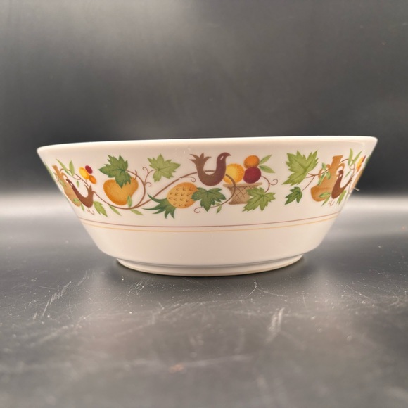 Noritake Other - Noritake Homecoming Serving Bowl Pattern 9002 Bird Pineapple Fruit 8 1/2”‎ x 3”